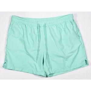 Men's [g] George Solid Turquoise Swim Trunks Size Large (44-46)